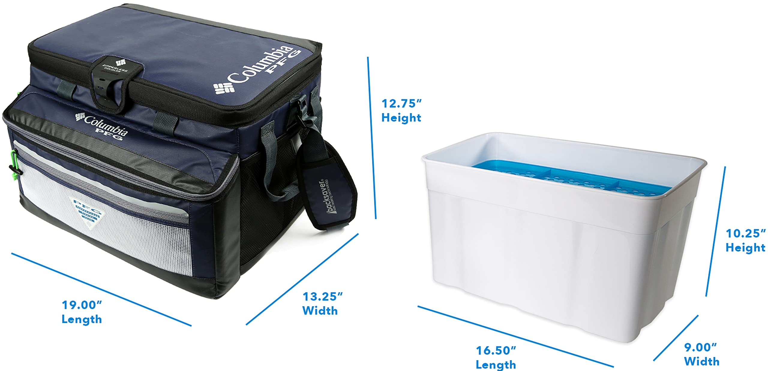 Columbia PFG Zipperless HardBody Thermal Pack Coolers Sizes 58 Can