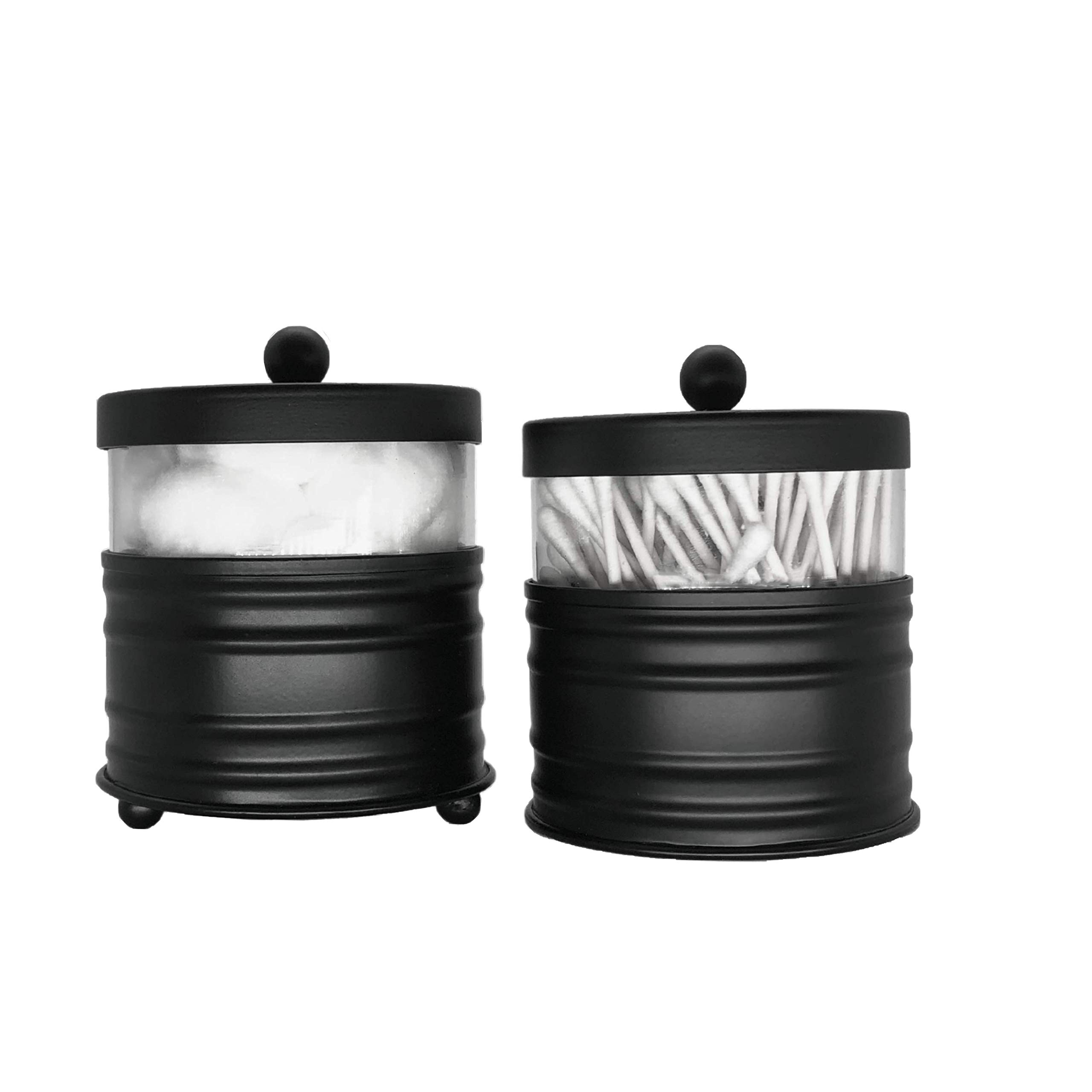 Buy Autumn Alley Black Bathroom Apothecary Jars Set, Farmhouse Bathroom