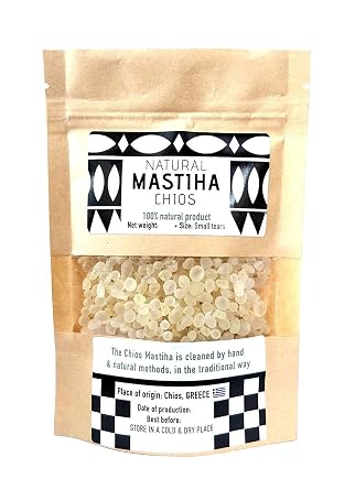 Chios Mastiha Tears Gum Greek 100% Natural Mastic Packs From Mastic Growers 50gr Small Tears