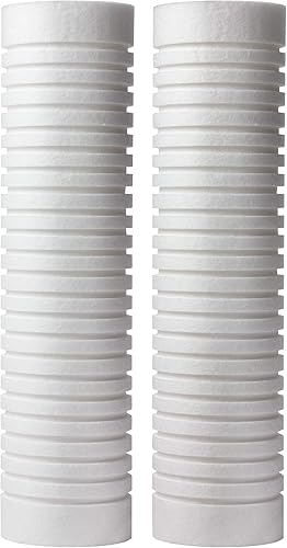 AO Smith Cartucho de repuesto para filtro de agua de sedimento de 5 micras de 25 x 10 pulgadas paquete de 2 unidades para sistemas de filtración de