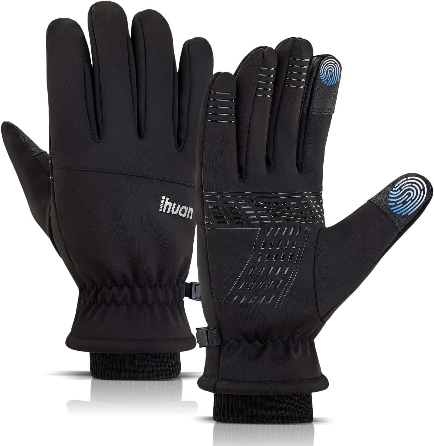 ihuan Winter Gloves for Men Women, Waterproof Warm Ski Snow Gloves Cold Weather, Thermal Touchscreen Skiing, Snowboarding, Motorcycle Running Driving Hiking Cycling Stocking Stuffers ihuan Winter Gloves for Men Women, Waterproof Warm Ski Snow Gloves Cold Weather, Thermal Touchscreen Skiing, Snowboarding, Motorcycle Running Driving Hiking Cycling Stocking Stuffers