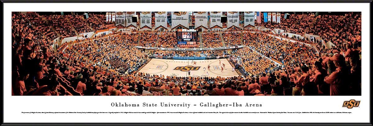 Oklahoma State Basketball - Blakeway Panoramas College Sports Posters
