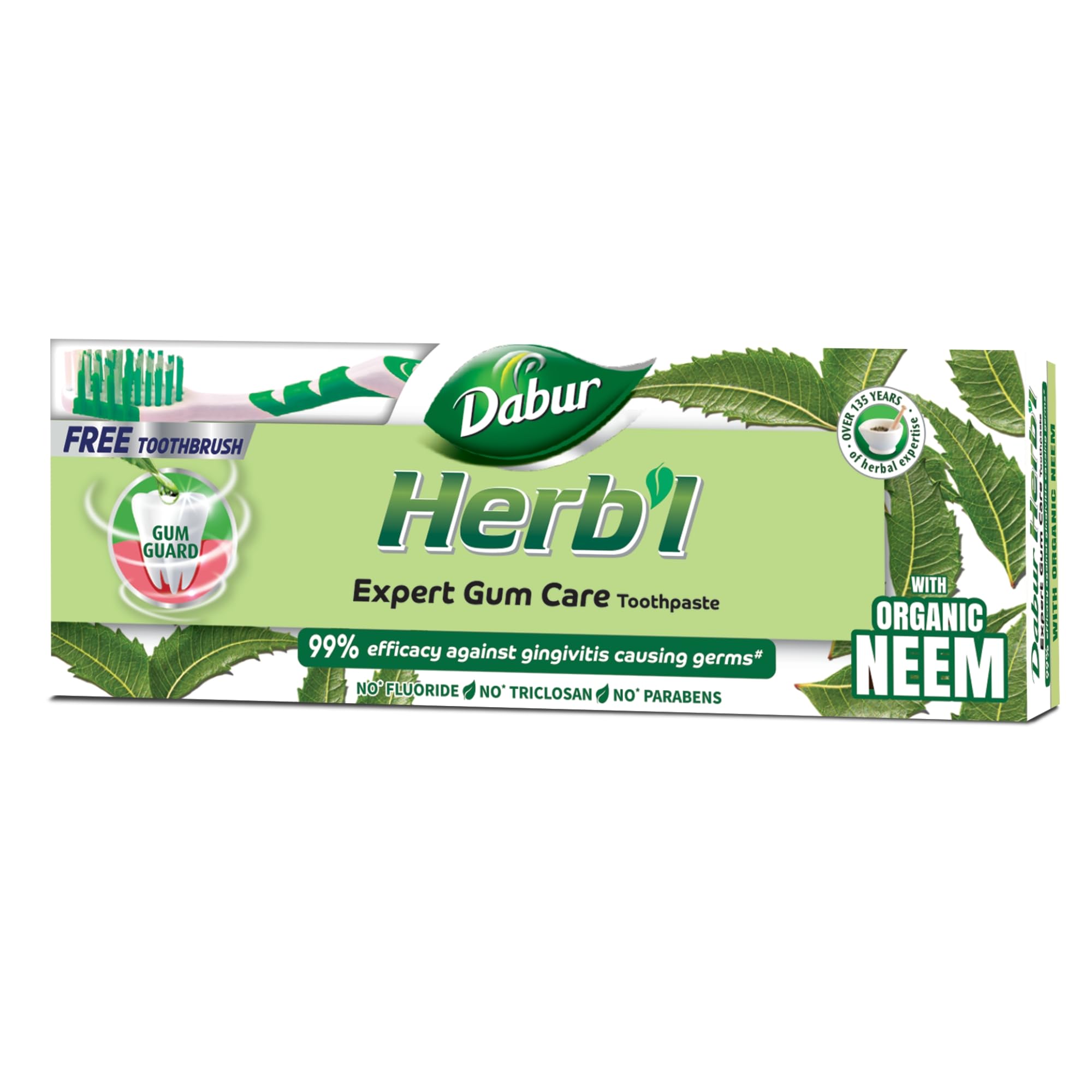 DaburHerb'l Natural Toothpaste Neem For Gum Care 150g
