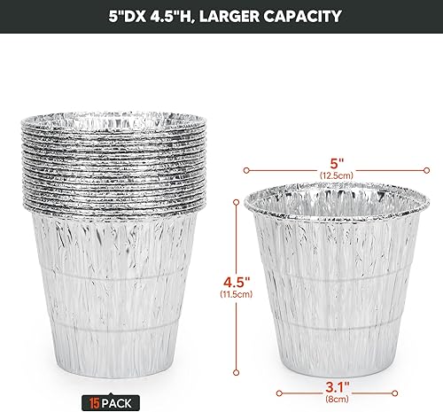 Miniatura 2 de Stanbroil Paquete de 15 forros de grasa para parrillas Traeger Pro Series 575780, 2234, Ironwood 650885 Grills, 4.9 x 4.5 pulgadas