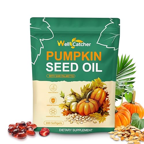 Pumpkin Seed Oil with Saw Palmetto Softgels: Organic 3000mg Pumpkin