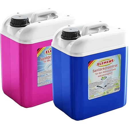 Eleo Sanitärflüssigkeit Für Camping-Toiletten - 2x5 Liter Set Für Wohnmobile