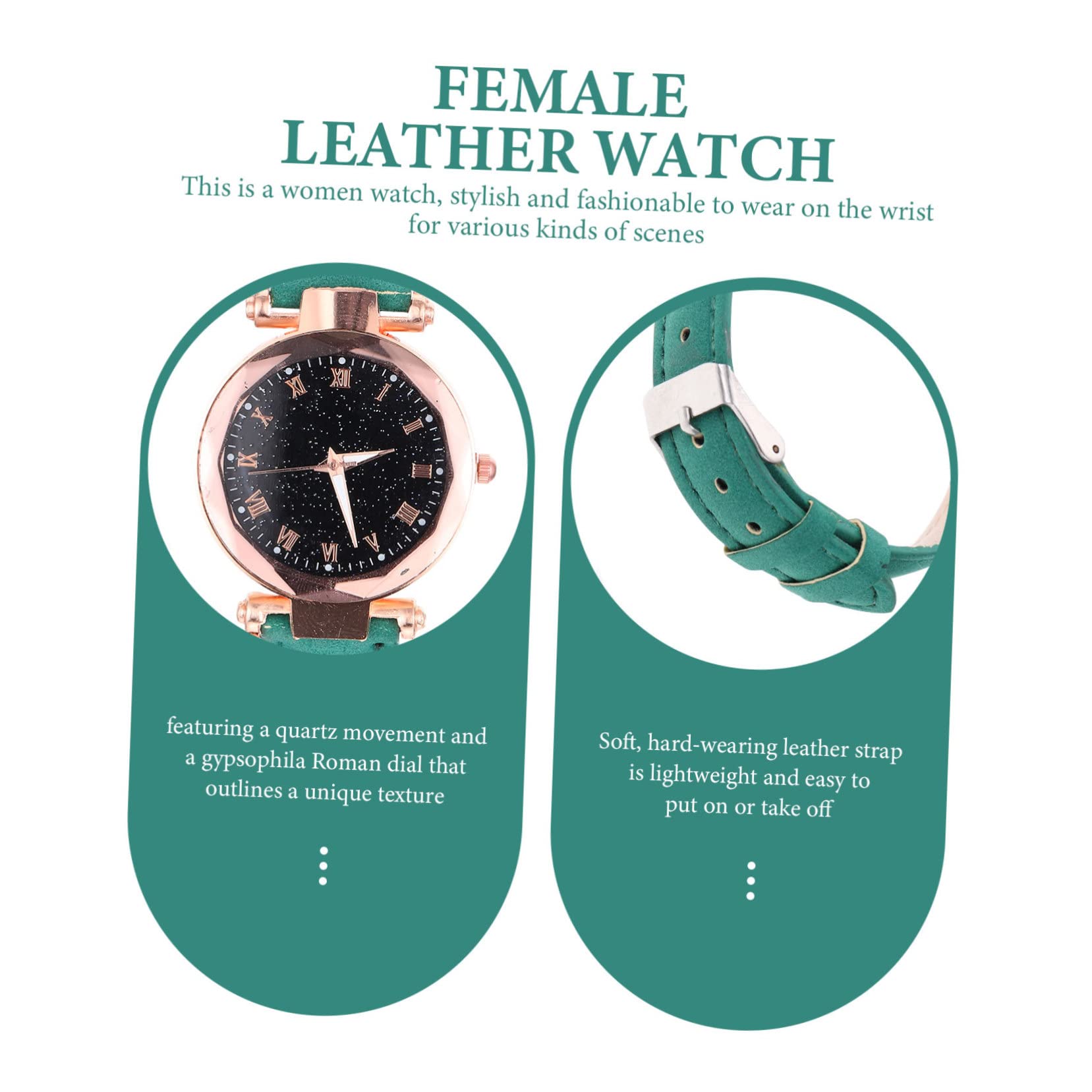 5st Quarz Damenuhren Jugenduhren Modeuhren Für Damen Uhr Für Männer Uhren Für Kinder Männer Schauen Zu Damengürteluhr Studenten Schauen Zu Armbanduhr Rostfreier Stahl Green