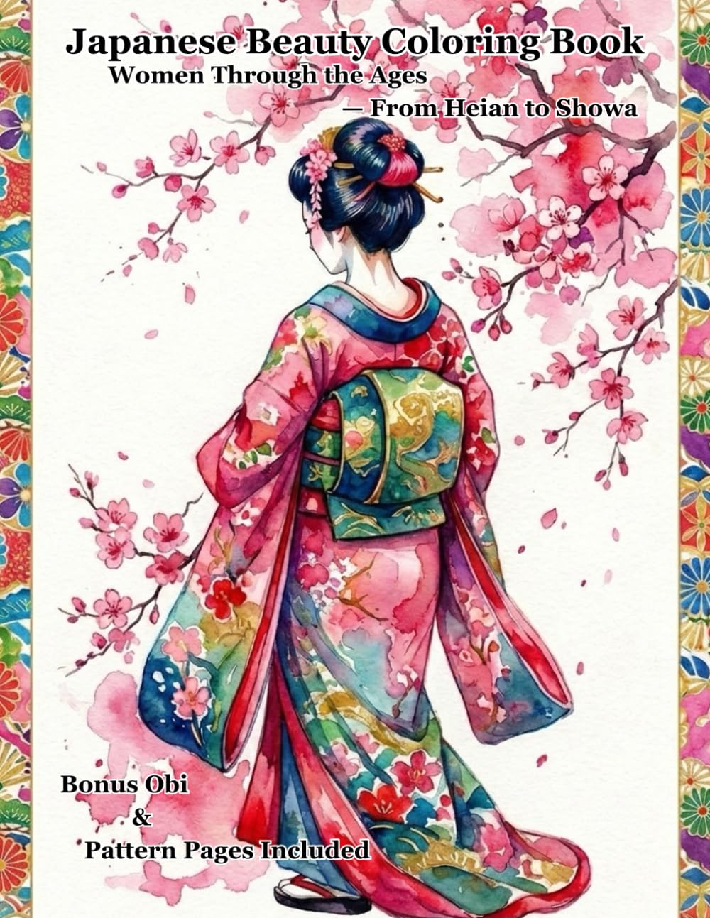 Japanese Beauty Coloring Book: Women Through the Ages — From Heian to Showa