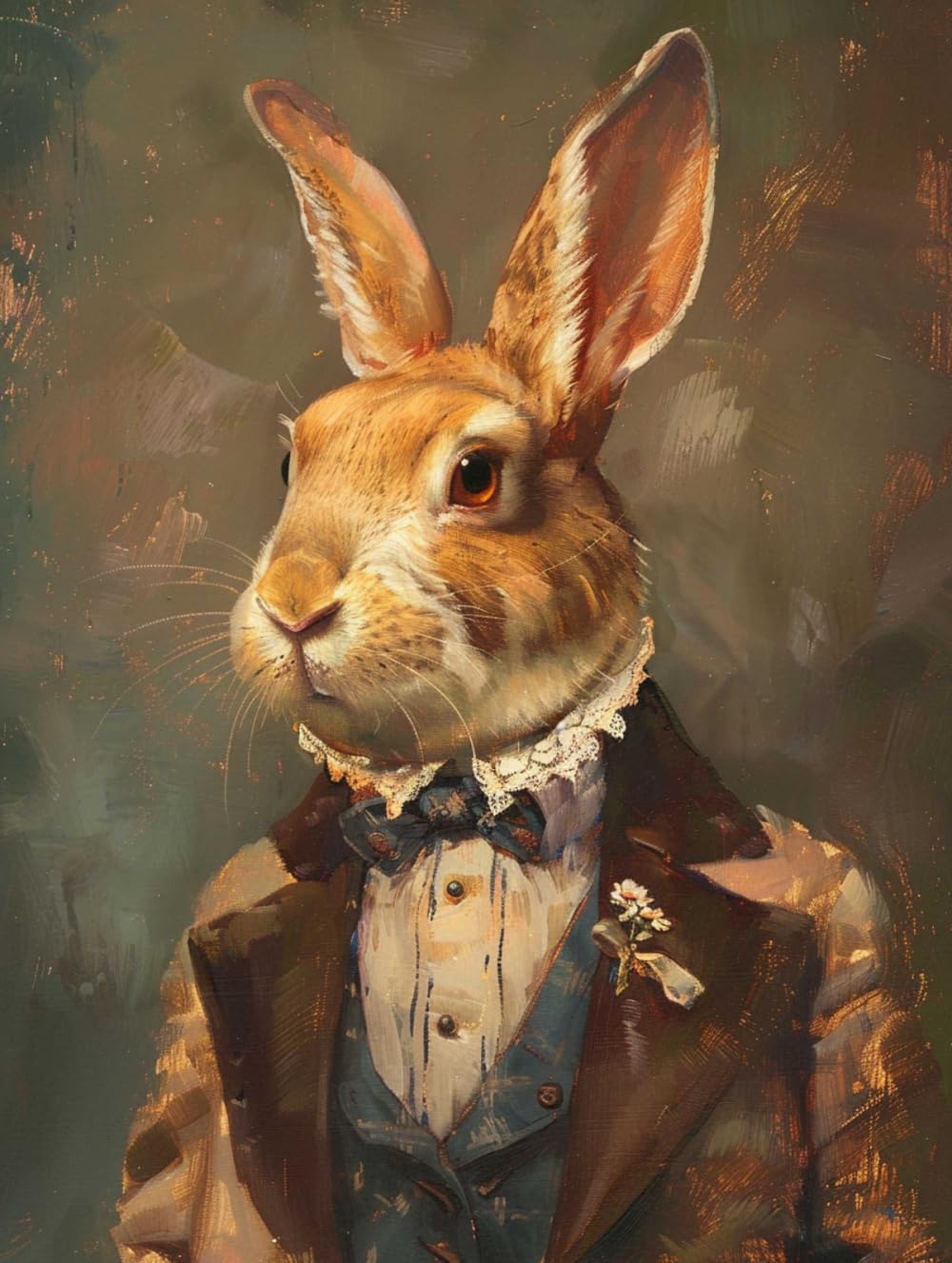 Rkflgew D 14Ct Stampe Cross Stitch Kits Rabbit In Clothes Stampe Cross Stitch Kit Fantasy Animals Cross Stitch Kits Embroidery Starter Kits For Beginners Iy Home Ecoration 80X100cm