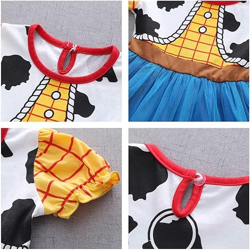 Miniatura 4 de CinheyU Disfraz de Halloween para niñas pequeñas, princesa, fiesta de cumpleaños, verano, vestido de baile de Navidad, concurso