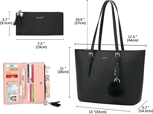 Miniatura 4 de TANTOMI Tote Bags for Women, Handbags and Womens Purses Shoulder Purse Set for Travel Work