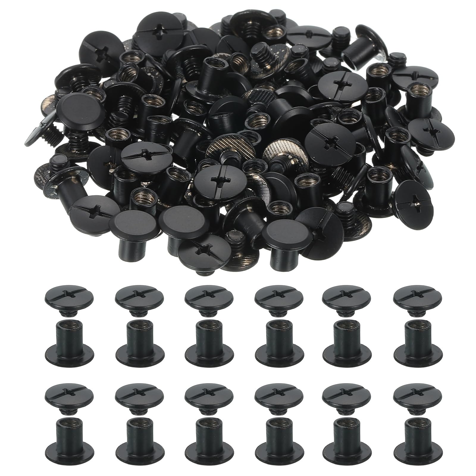 PATIKIL 8.5mm Chicago Screws Leather Rivets