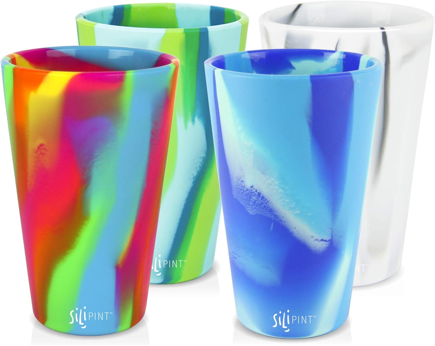 Silipint Silicone Pint Glasses, Unbreakable, Reusable