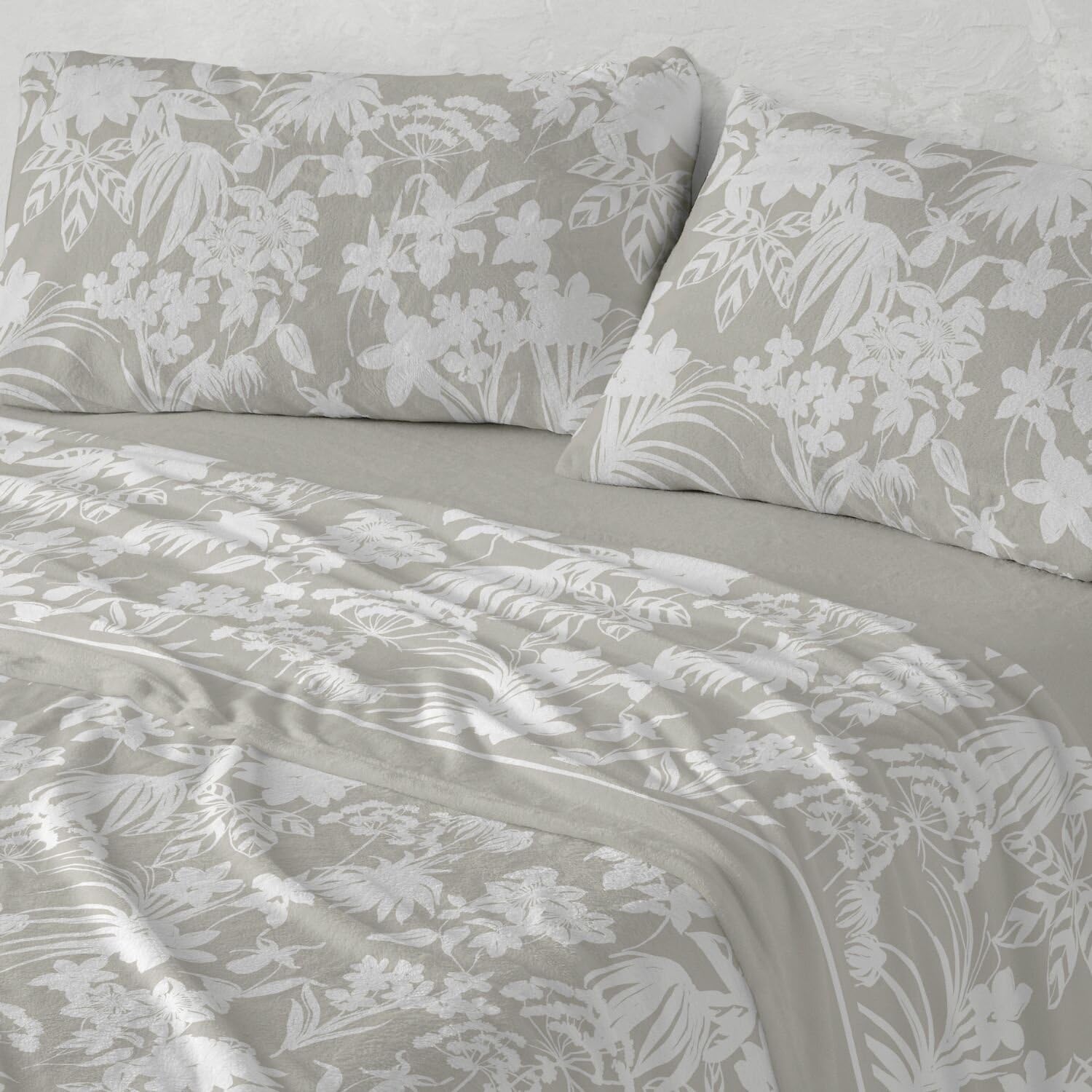 Burrito Blanco | Sábanas de Nacarina® | Cama de 150 a 160cm. (+Medidas Disponibles) | Diseño 029 | Color Piedra (150-160x190/200cm.)