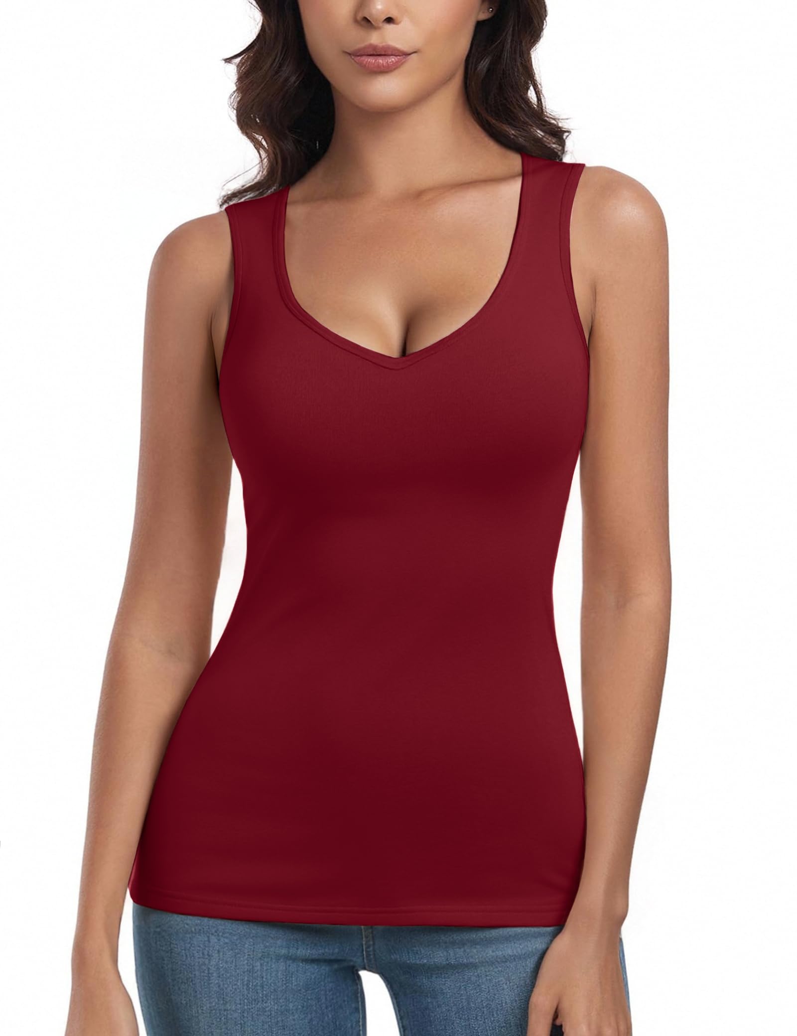 Totatuit Damen Unterhemden Thermo Warme Tank Top Ärmellos Unterwäsche Basic Thermoshirt Fleece Sleeveless Oberteil Base Layer für Winter