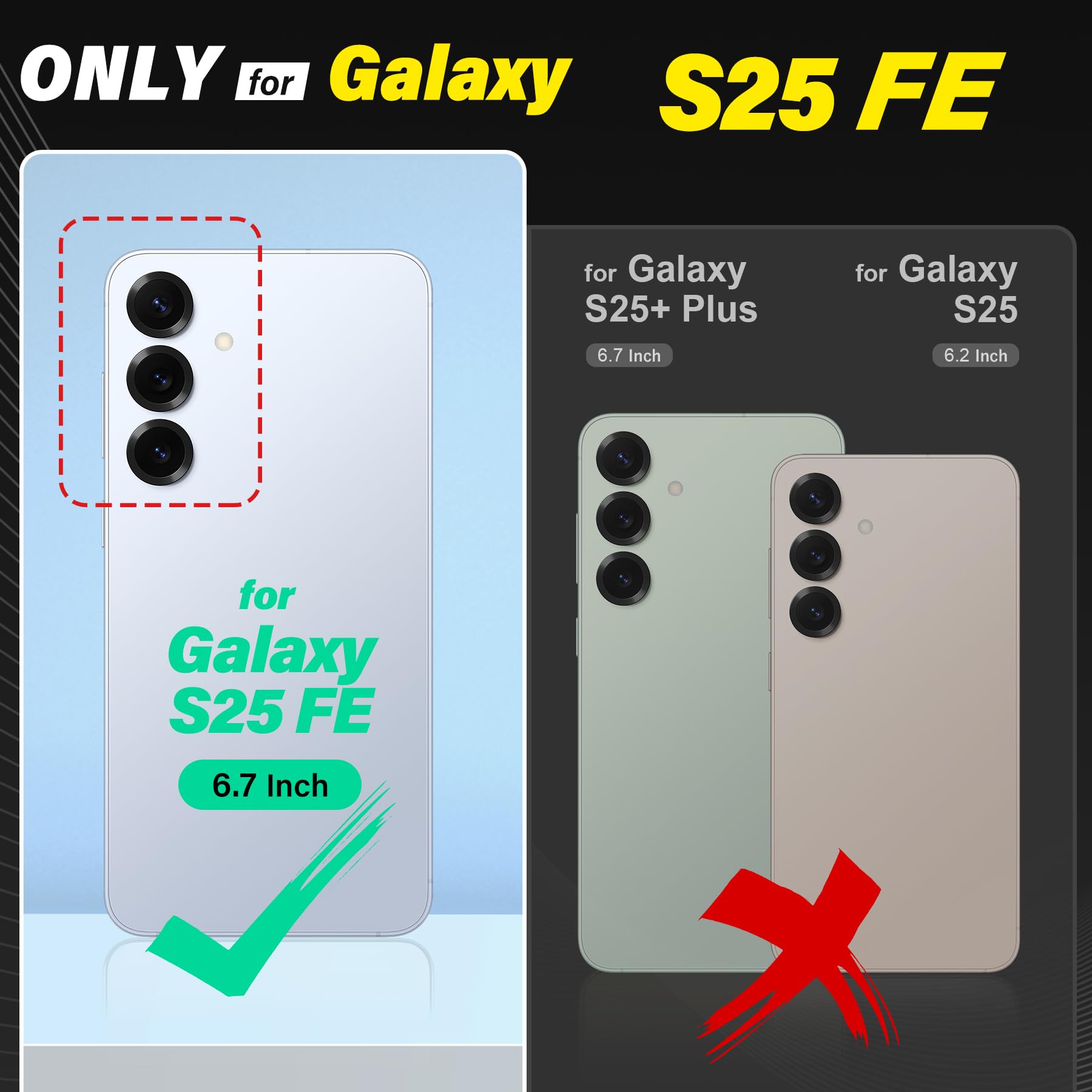 TUCCH Custodia per Galaxy S25 FE 5G, Cover Magnetica Blocco RFID Portafoglio Supporto Cellulare Slot Porta Carte Pelle con TPU Protezione Completa Cover per Galaxy S25 FE (6,7" 2025), Nero