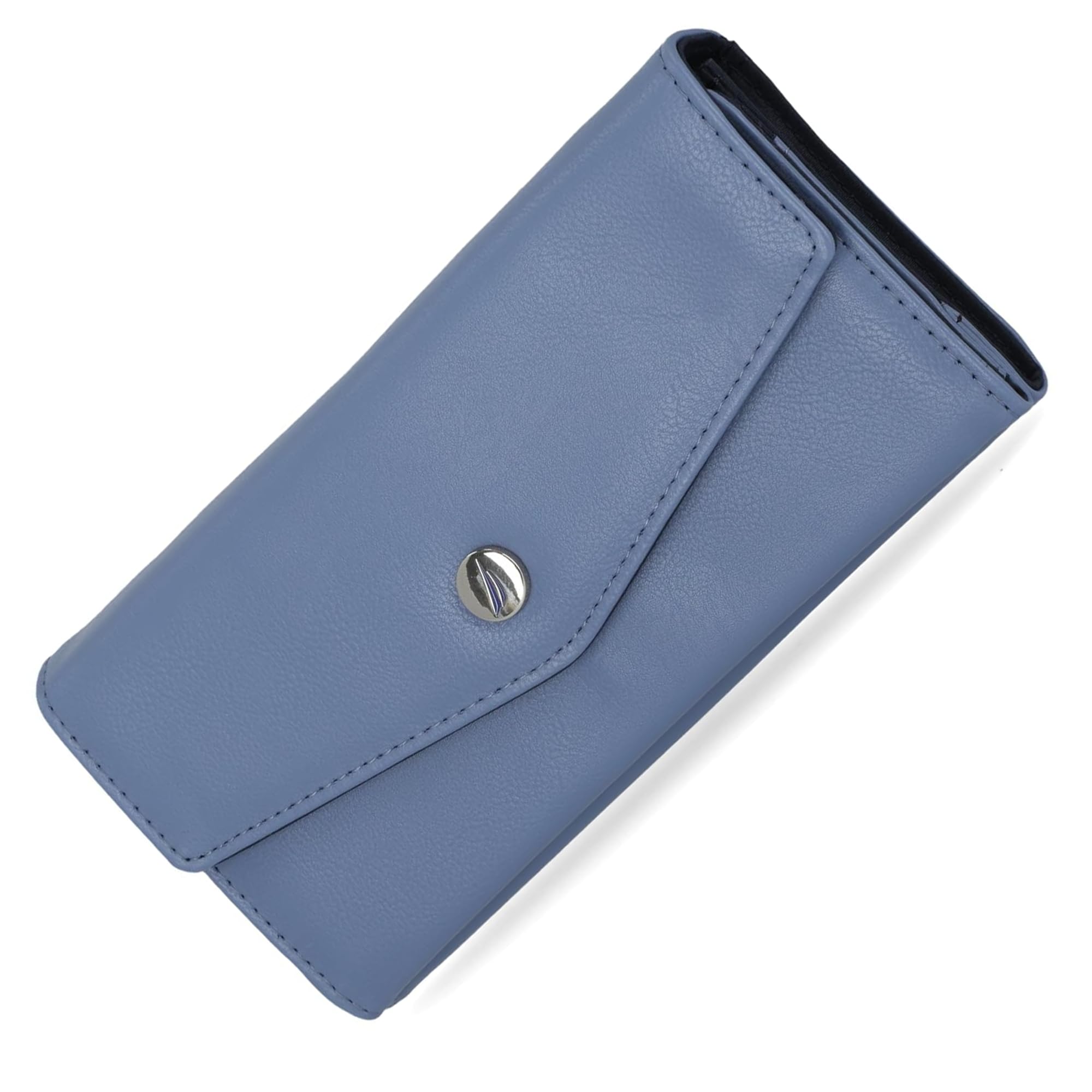 Nautica Money Manager RFID Slim and Small Wallet for Women - Credit Card Holder with Coin Purse and Zipper Wallet, Women's Clutch Organizer, Marine, One Size, Compact