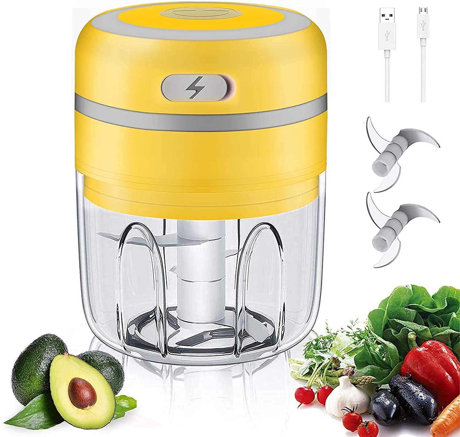 Emand Garlic Presses Electric Mini Garlic Chopper, USB Wireless