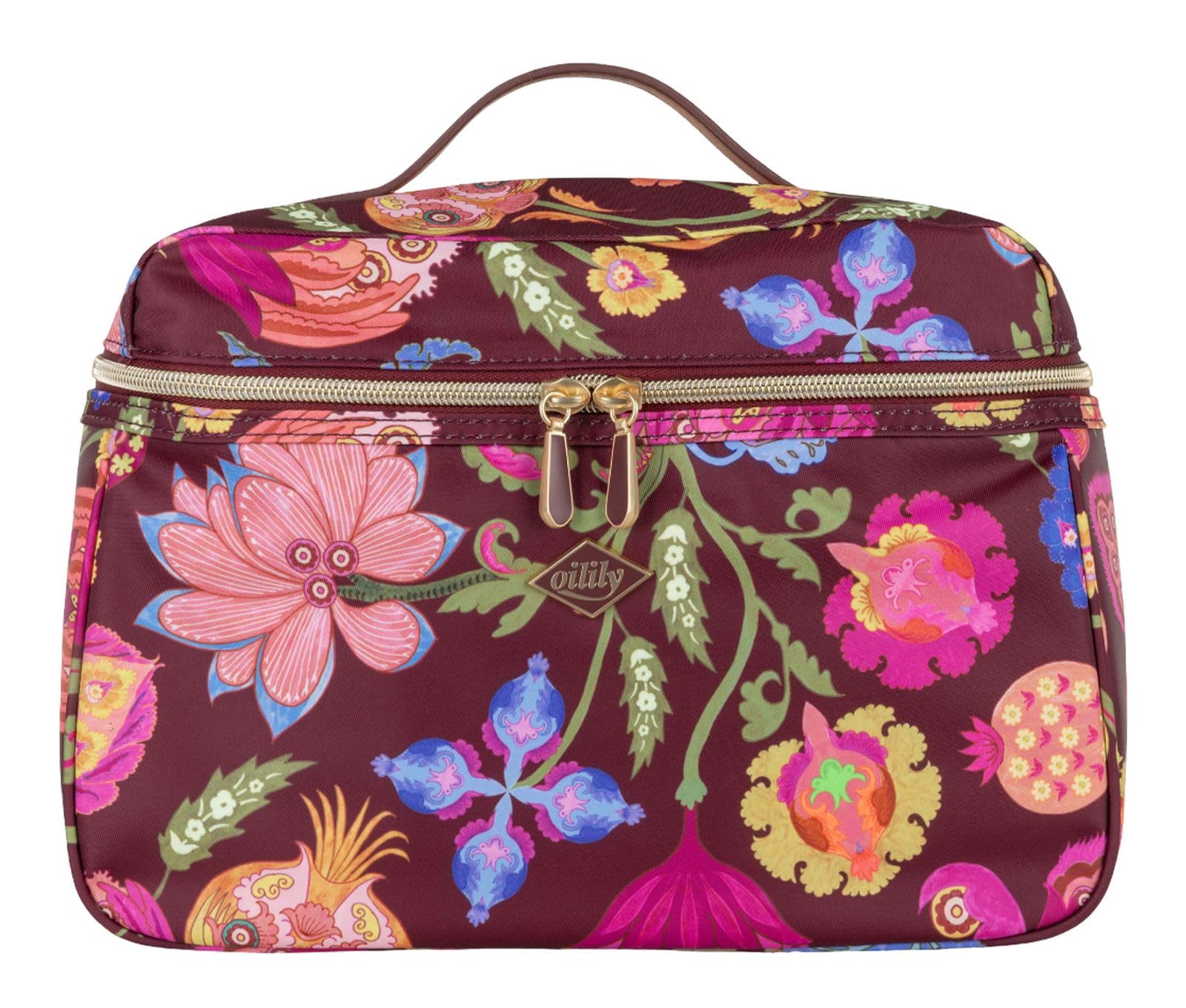 Oilily borsa trucco Cocos Beauty Case Tawny Port colorato