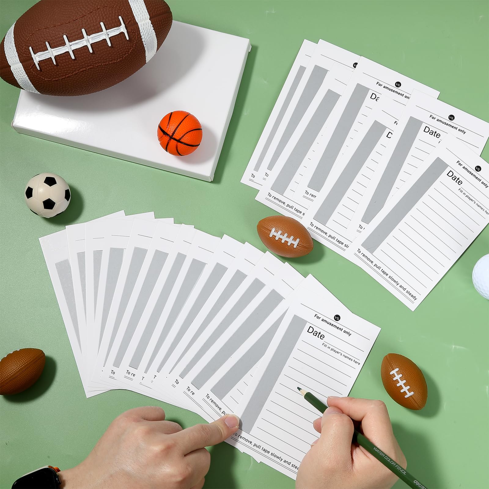200 paquetes de 10 líneas de tarjetas deportivas de tira de fútbol Super Bowl tarjetas de piscina sin repetir tarjetas de tira de fútbol tarjetas de raspar tarjetas de apuestas de fútbol tarjetas 4