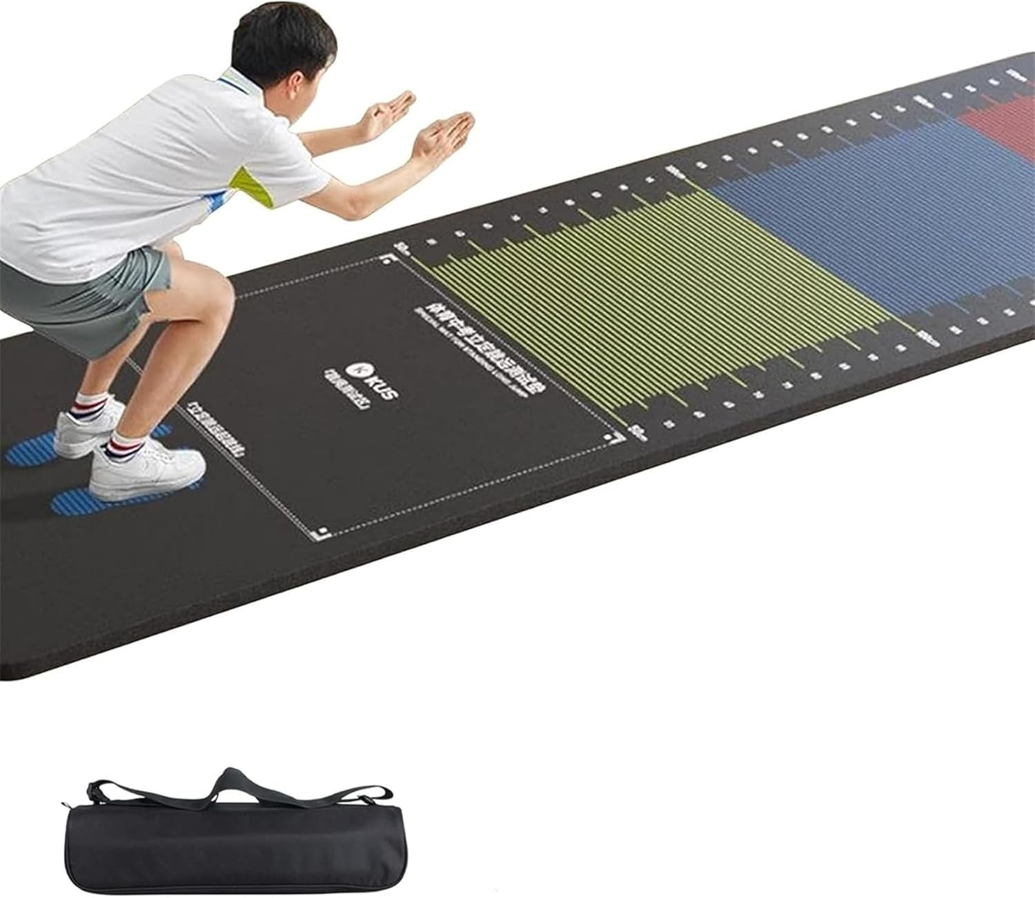 立ち幅跳び マット 防滑 走り幅跳び 測定 マット 体操用 高校入試用 立ち幅跳び用メジャーシート ジムエクササイズ練習テストボード