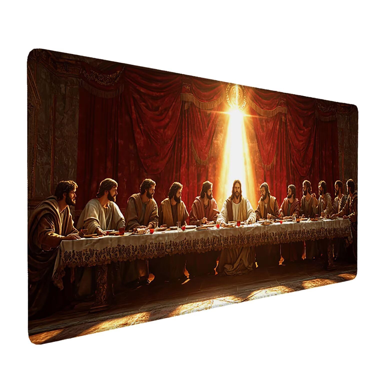 Podkładka pod mysz do gier, 1600 x 800 mm, XXL, duża gamingowa podkładka pod mysz, wodoodporna podkładka pod mysz, długa podkładka na biurko z przeszytymi krawędziami, mata na biurko z gumową podstawą