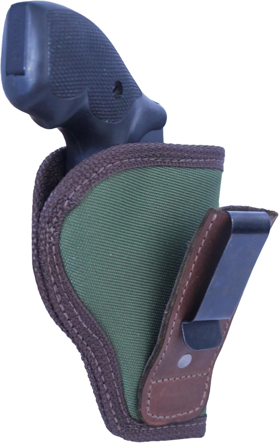 Barsony New Woodland Green Tuckable Holster for Snub Nose 2" Revolvers