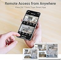 Vista 6 de TIGERSECU DVR/NVR de seguridad Ultra HD de 5MP 8 + 8 canales con disco duro de 4 TB, ampliable a 16 cámaras, grabadora de vigilancia doméstica