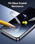 ESR 3 Pack for iPhone 17 Pro Privacy Screen Protector, Anti-spy Tempered-Glass Privacy Screen Protector with Easy Installation Tool, Micro-Curved Edges, Case Friendly
