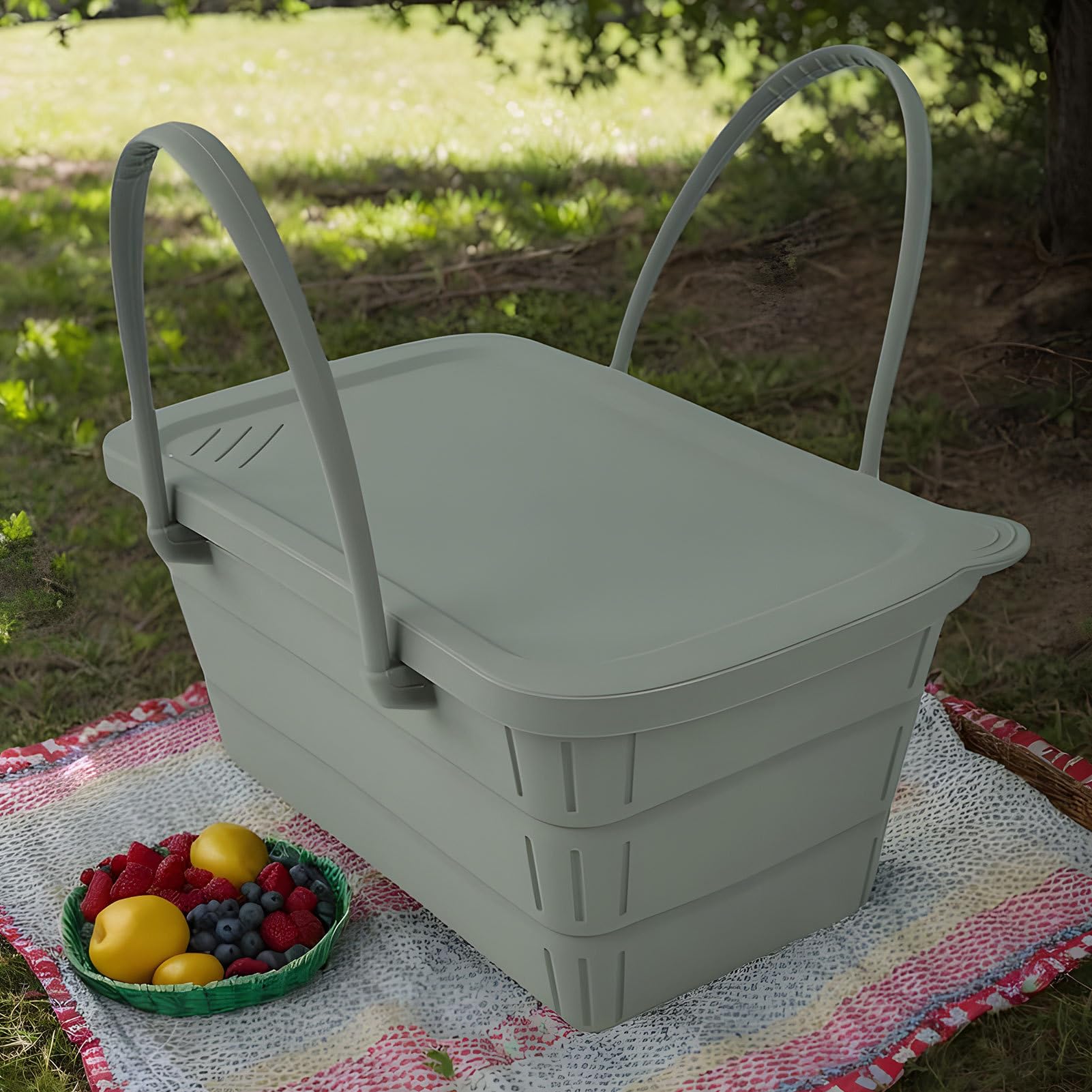 Secchiello Porta Ghiaccio per Festa - Grande Silicone Freddo prolungato | Portabevande Termico per Birra Champagne - per Spumante, Insalata, Picnic, Spiaggia, Raduni,