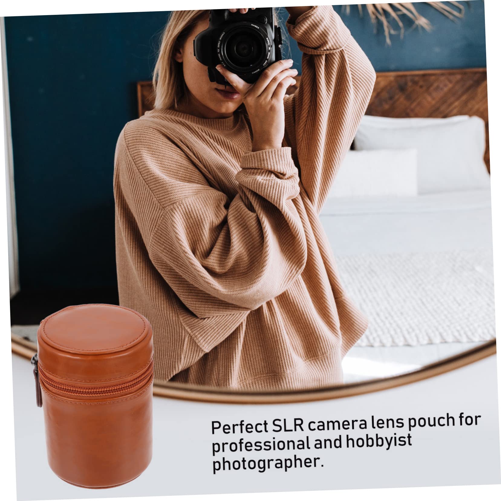 ABOOFAN Estuche Protector para Lentes de Cámara 2 Unidades a Prueba de Golpes para Guardar Lentes de Cámara para Viajes.