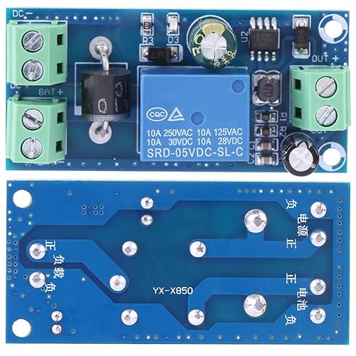 Miniatura 3 de Fydun Interruptor de transferencia automática de CC, 5V 48V 10A Fuente de alimentación de CC Batería Módulo de interruptor automático Controlador de