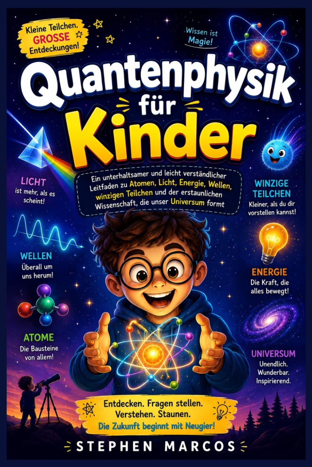 Quantenphysik für Kinder: Ein unterhaltsamer und leicht verständlicher Leitfaden zu Atomen, Licht, Energie, Wellen, winzigen Teilchen und der erstaunlichen Wissenschaft, die unser Universum formt