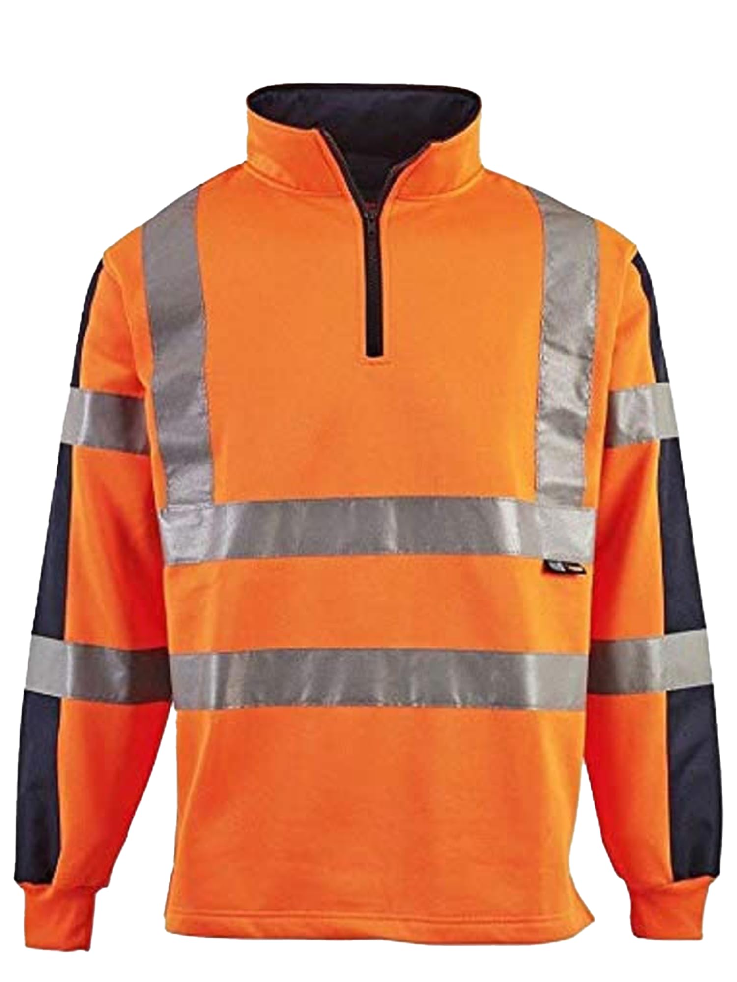 kraftd Mens Hi Vis Hoodie High Viz Hooded Sweatshirt Workwear Hoody With Reflective Tape — view 12