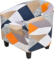 Vista 14 de HOTNIU Funda para silla de club, fundas para sillas de bañera para sillones, funda elástica para sillón, protector de silla de club, cubiertas