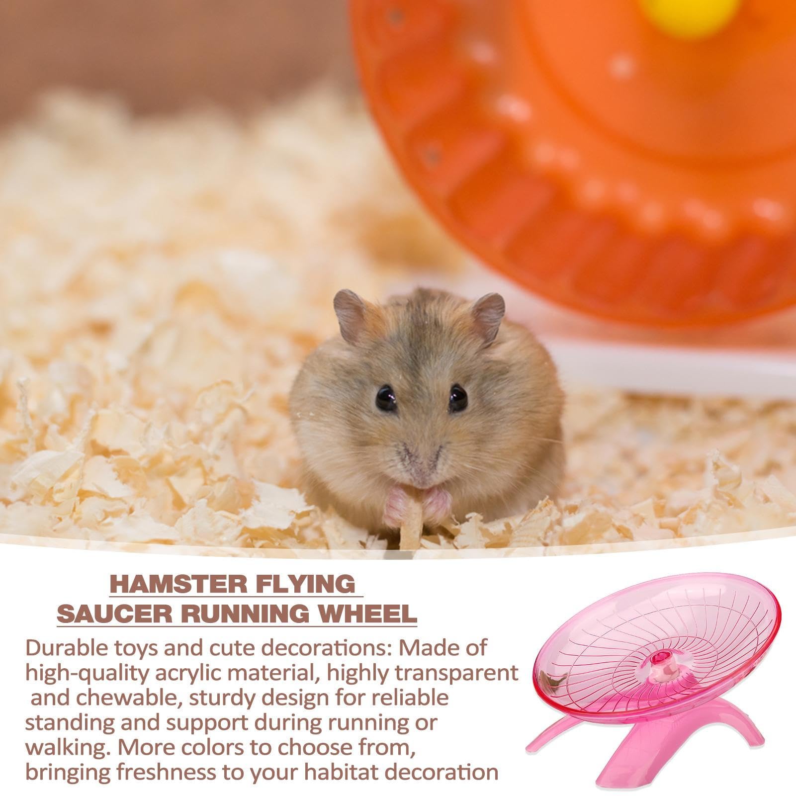 Ruota Per Criceto Silenziosa 15cm - Giocattolo Esercizio Per Piccoli Animali - Foto 4