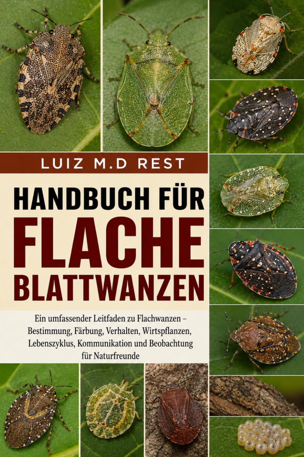 HANDBUCH FÜR FLACHE BLATTWANZEN: Ein umfassender Leitfaden zu Flachwanzen – Bestimmung, Färbung, Verhalten, Wirtspflanzen, Lebenszyklus, Kommunikation und Beobachtung für Naturfreunde