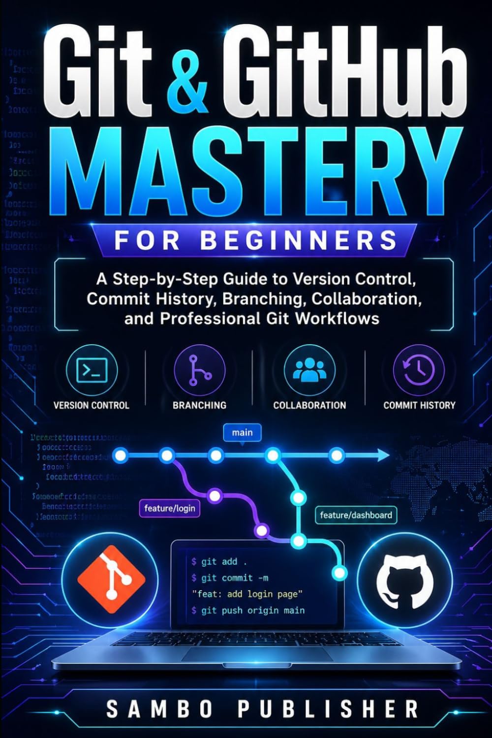 Git & GitHub Mastery for Beginners: A Step-by-Step Guide to Version Control, Commit History, Branching, Collaboration, and Professional Git Workflows