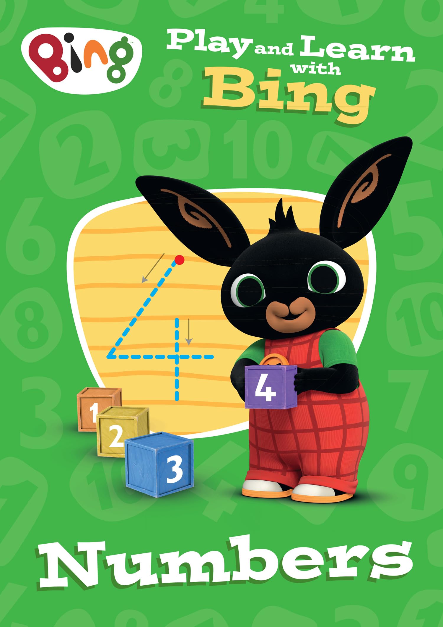 Play and Learn with Bing Numbers: Bing-themed educational activity book for pre-schoolers learning about numbers.