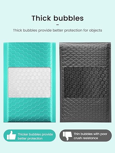 Miniatura 180 de GSSUSA - Sobres acolchados de polietileno de 6” x 10”, sobres de burbujas, bolsas sobres para envíos de pequeños paquetes, bolsa de envío, paquete