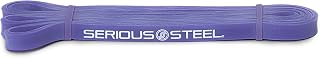 Serious Steel Fitness #1 Purple Mini Resistance Band 41" Pull-Up Assist 5-35 lbs - Beginner Powerlifting Loop for Squats, Curls, Dips