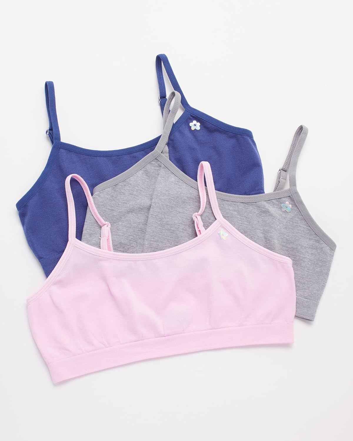 Limited Too Girls Training Bra - 6 Pack Sports Bra for Girls with Adjustable Straps - Image 3