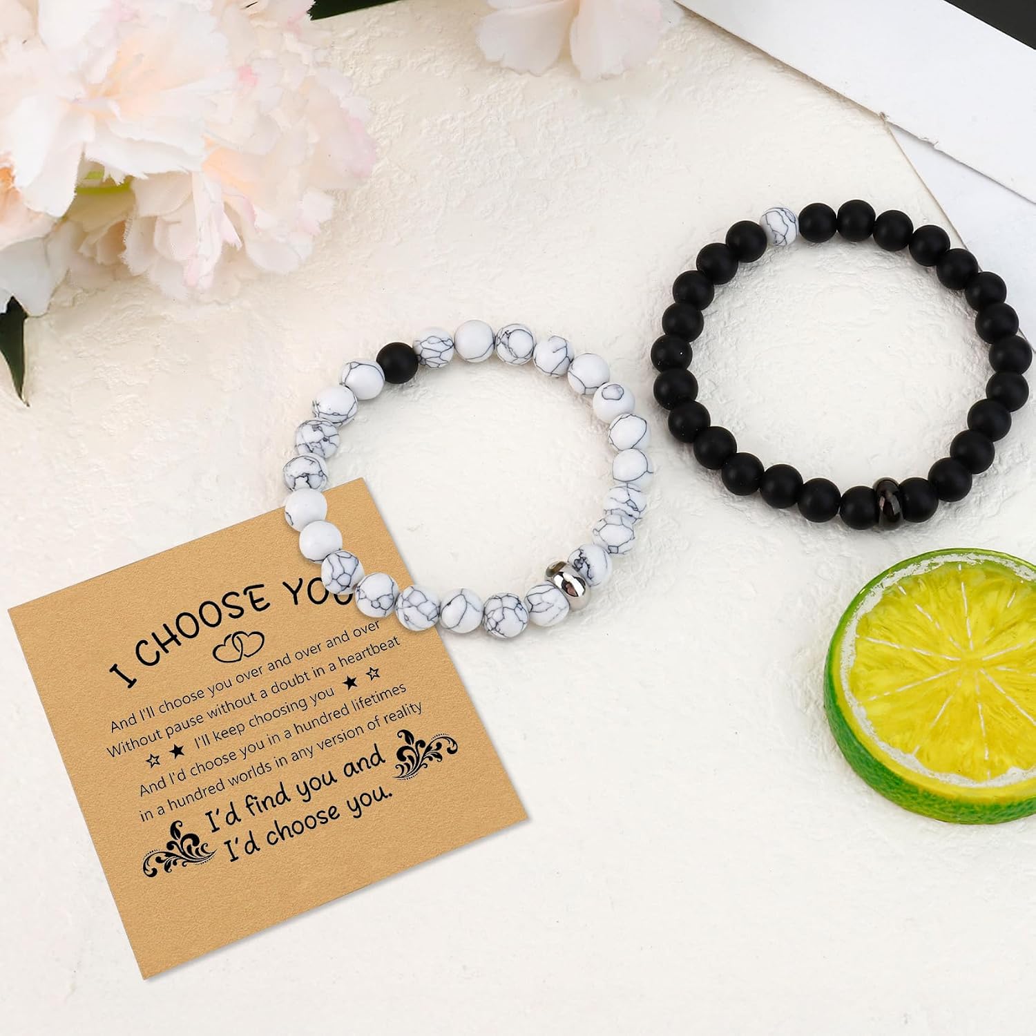 Aelciyue Matching Bracelets for Lesbian Valentines Day Anniversary Christmas Long Distance Relationship Gifts for Couples