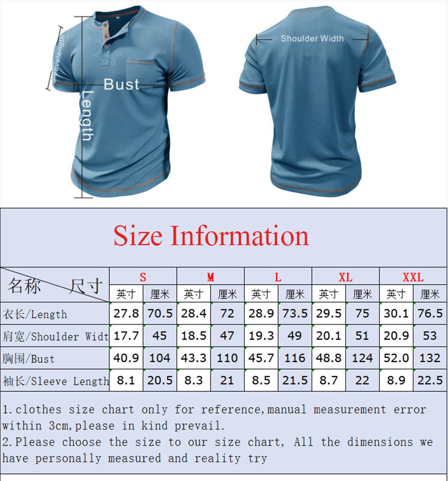 hixswnu Männer Waffel Henley Kurzarm Shirts Casual Basic Button T-Shirt Klassische Sommer Tops