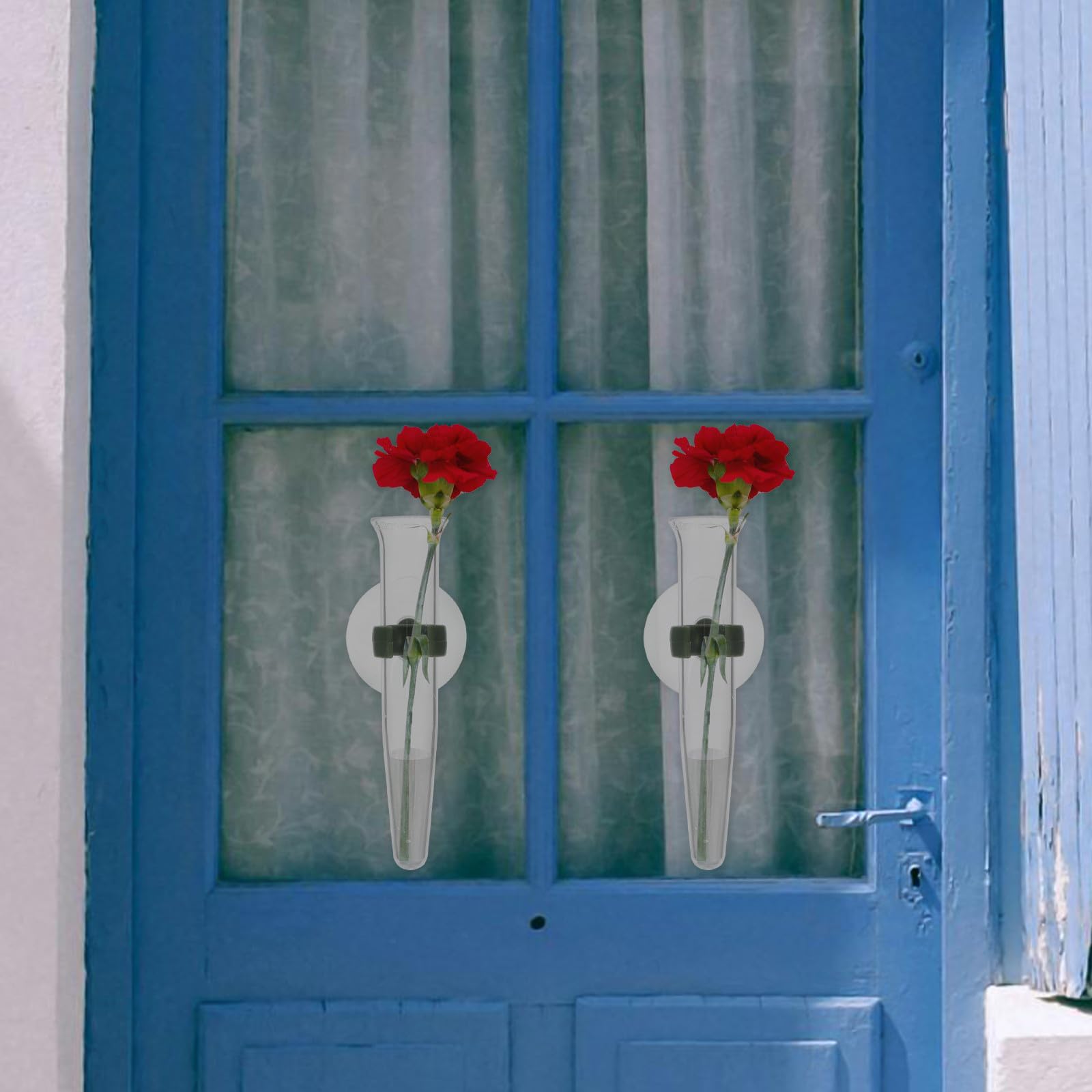 iplusmile 8 Stück Blumenaufbewahrungsröhrchen mit Saugverschluss, TPU | Transparentes Zubehör für Blumenarrangements, Passend für Floristik und Schaum, Hält Schnittblumen Frisch