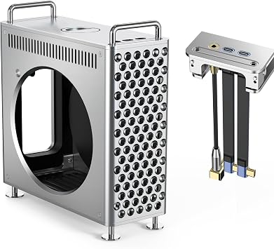 Aluminum Chassis Stand for 2024 Mac mini M4/M4 Pro - Mac mini M4 Case - Storage Expansion Hard Drive - 2 Type-C Cables and one 3.5mm Audio Cable- Accessories for Mini 4 - Mac mini M4 Holder
