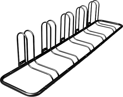 Miniatura 9 de Retrospec Stash Rack 2 4  5 Bike Floor Stand Bicycle Storage Organizer for Mountain Bike Road Bike Weather Resistant Fine Powder Steel Coating Fits