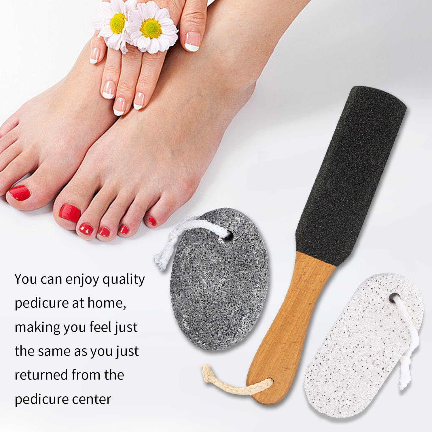 Levigapiedi In 3 Pezzi, Strumenti Per Pedicure, Strumenti Per Il Lavaggio Dei Piedi, Prodotti Per La Cura Dei Piedi, Pietre Per La Pulizia Dei Piedi