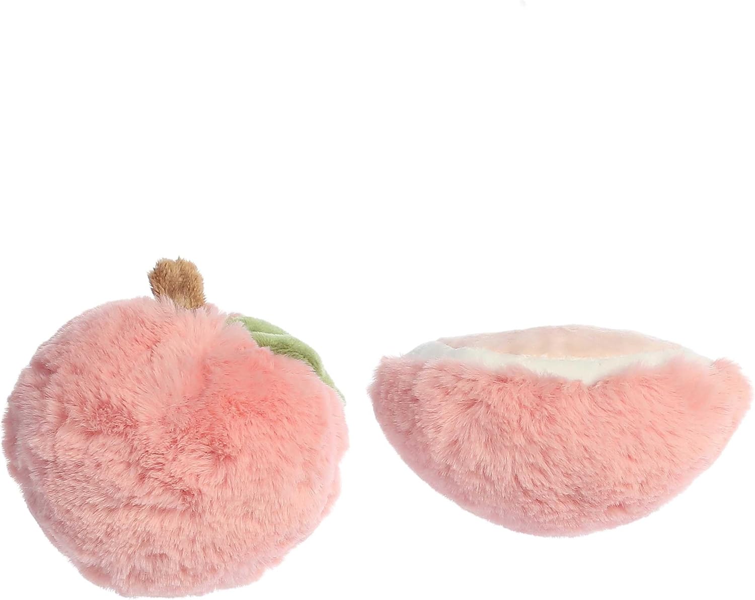 Ebba™ Adorable Precious Produce™ Peach Rattle & Crinkle Set Baby Stuffed Animal - Bright & Colorful Design - Interactive Fun - Pink 3.5 Inches