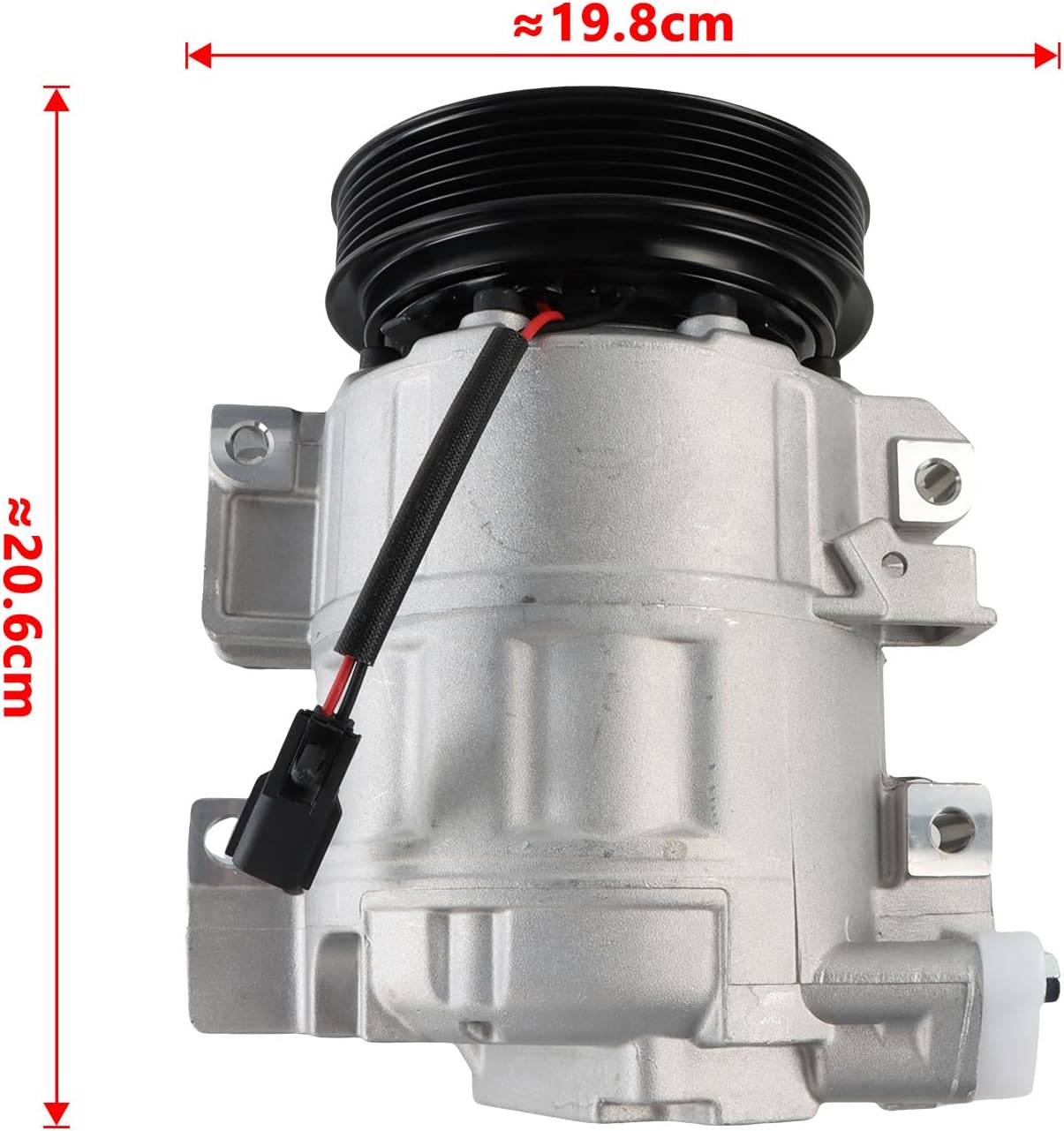 6PK 12V 92600-ZN40B 92600ZN40B A/C Compressor 92600-ZN40A 92600-ZX50A 92600-ZE90B CO10886C Air Conditioning Control Replacement Compatible with Altima/Sentra L4 2.5L 2007-2011